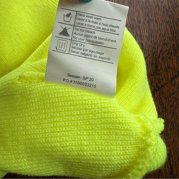 Like New Carhartt Watch Neon Yellow Beanie - Picture 5 of 5